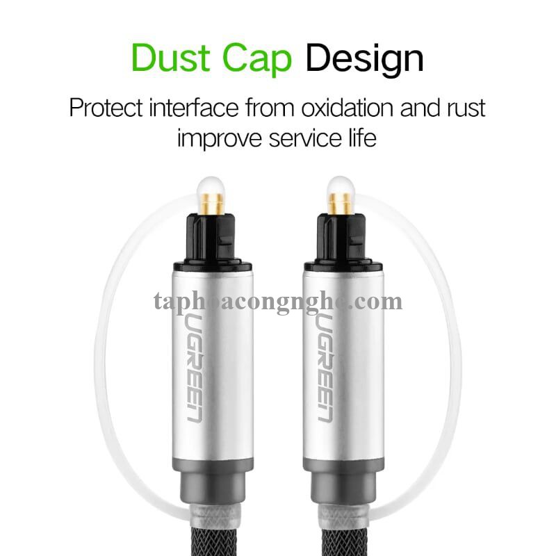 Ugreen 10541 3M màu Xám Dây cáp quang âm thanh 2 đầu dương AV108 30010541